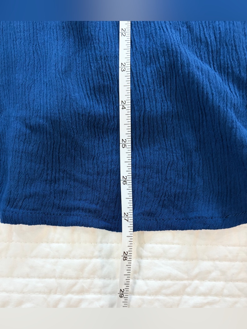 NWT SZL Tracy Evans Royal Blue Embroidered Tassel Peasant Tunic - Picture 6 of 6